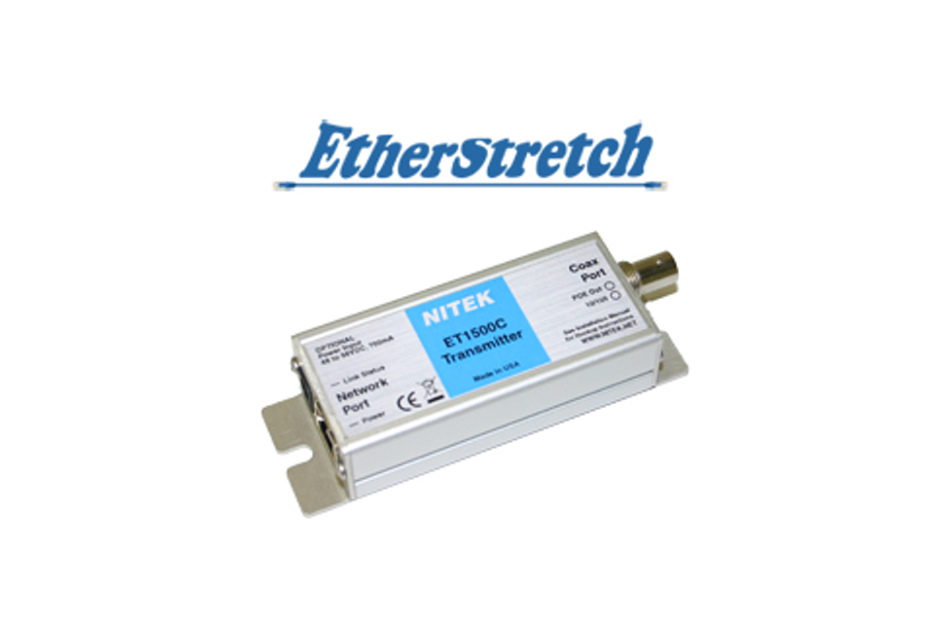 Ethernet, PoE Extender, Koax, für Etherstretch Switches, 1 Port, Erweiterung um 500m