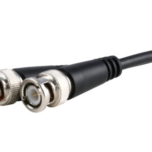 Videokabel mit 2 x BNC-Stecker 1m, 75 Ohm, schwarz