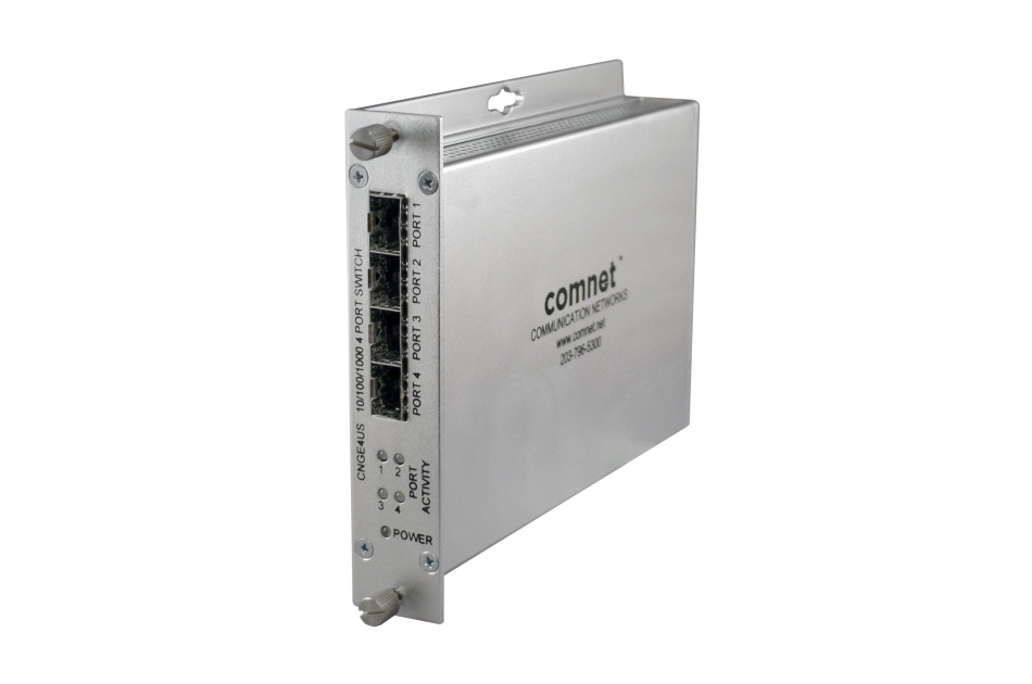 Gigabit Ethernet Switch, Unmanaged, 4xSFP, 1000Mbps