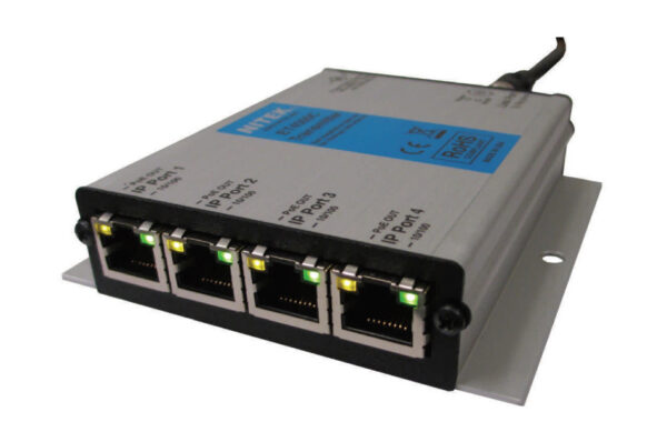 Ethernet, PoE Extender, Koax, 4 Port, Erweiterung um 500m, Transmitter