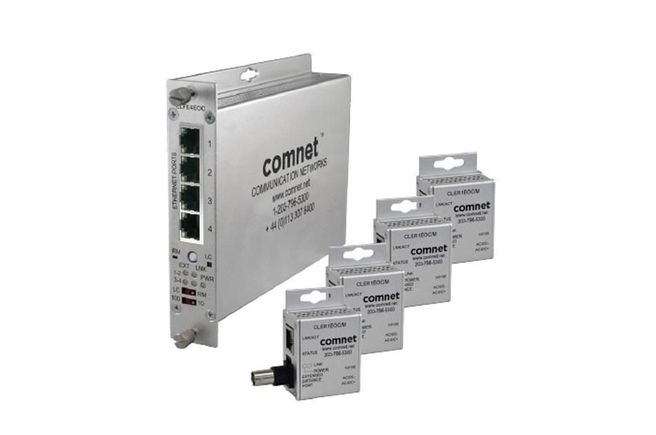 Ethernet über Koax, Kit, 4x Ultra Mini, 1x ComFit, 4 Kanal