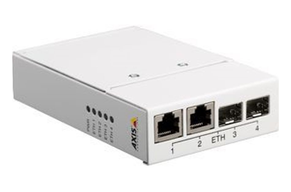 Ethernet Medienkonverter, 2x 10/100Mbps RJ45, 2x 100/1000Mbps SFP, 24VDC
