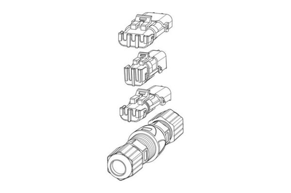 Anschlusskit für Bosch MIC, weiß, IP67 5-teilig,