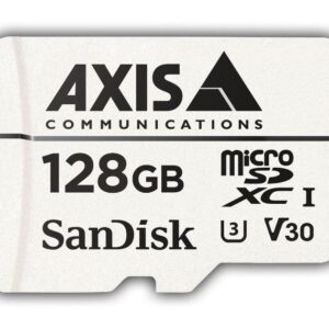 Speicherkarte, microSDXC, 128GB, Class 10, 50-80 MB/s, SD-Adapter, Axis zertifiziert