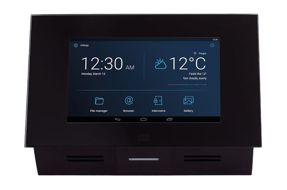 Netzwerk Innensprechstelle, 7“ Touch Display, für 2N IP Türsprechstelle, WLAN, schwarz