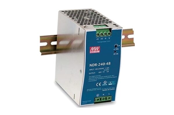 Netzgerät für DIN Rail Montage 230VAC Eingang, 48VDC Ausgang max. 240W