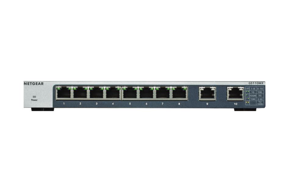 Smart managed Plus Switch 8 Ports, 2 Uplinks, Lüfterlos, Unmanaged