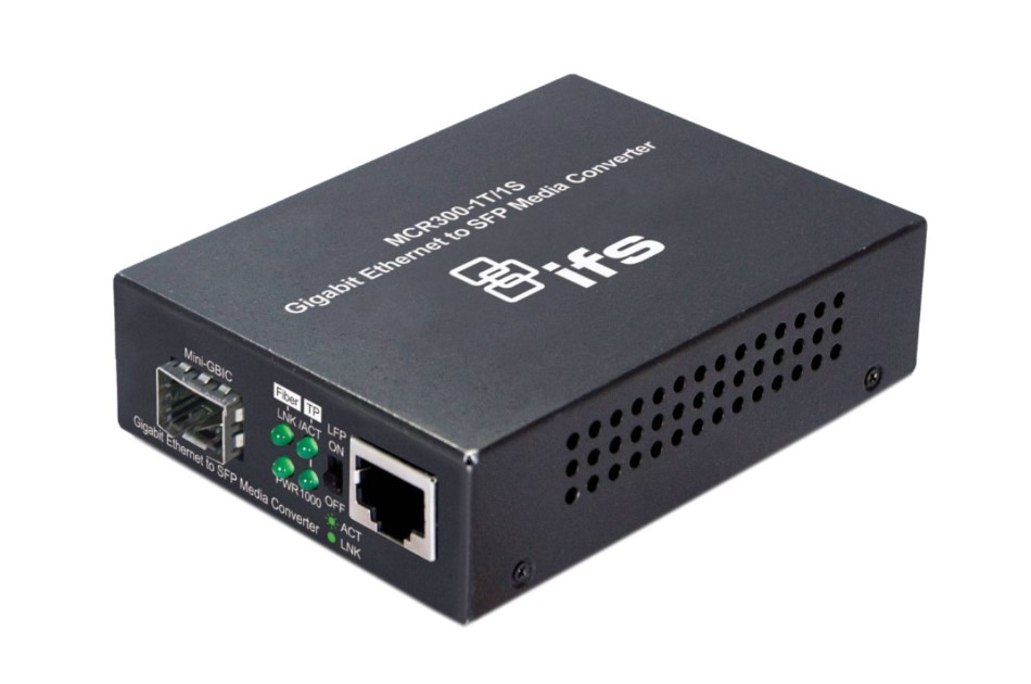 Gigabit Ethernet Medienkonverter, 1 Port. SFP, 1000TX auf 1000SX/LX/ZX