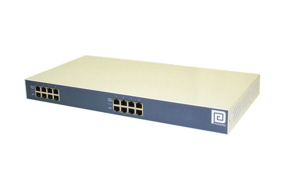 PoE Midspan, 8 Ports, 72W, IEEE802.3bt bis 576W gesamt, 0 ~+40°C, C14, 230VAC