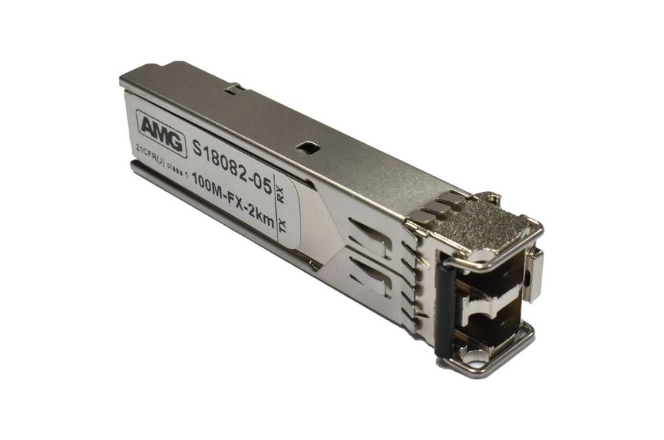 SFP, 100Mb/s Doppelfaser, Multimode, 2km Reichweite, Tx/Rx: 1310 nm, -40°C bis 75C°