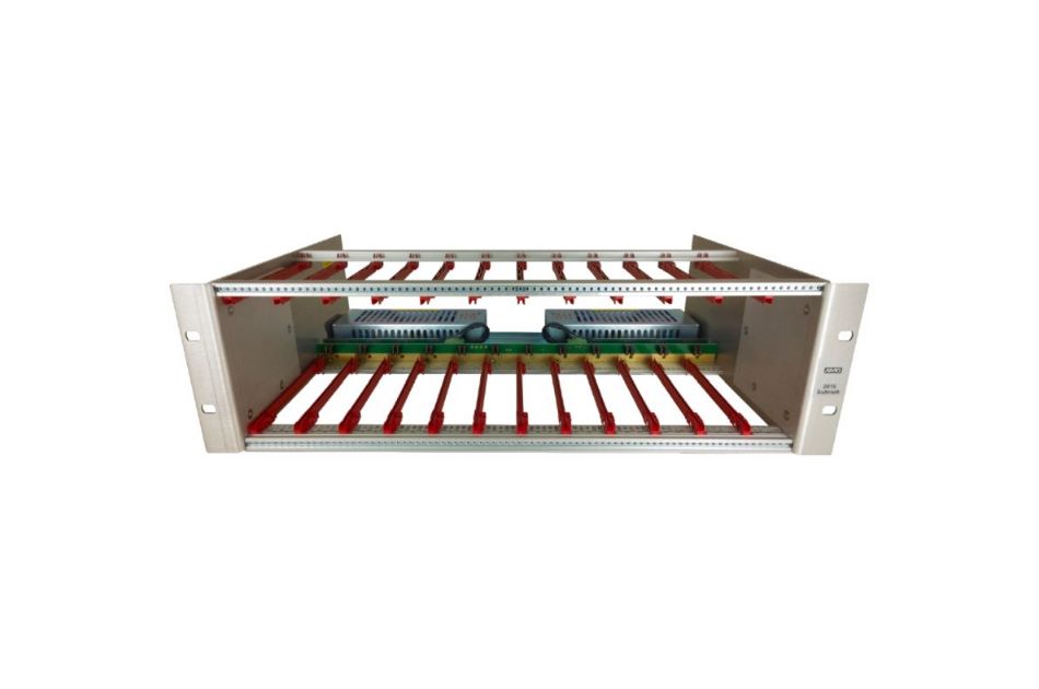 Industrieller Baugruppenträger für 12 AMG Module, 3HE, 19" Schrankeinbau