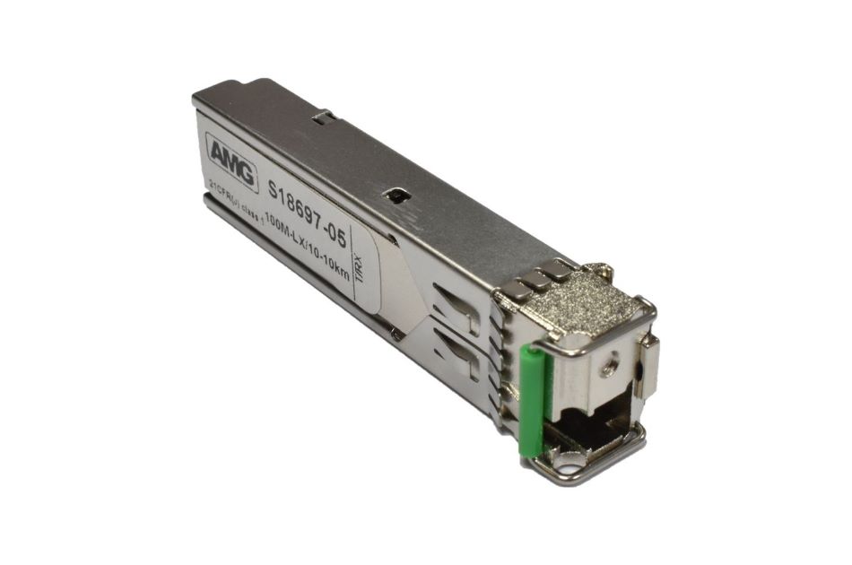 SFP, 100Mb/s, Einfaser, Singlemode, 20km Reichweite, (Tx: 1550 nm, Rx: 1310 nm), LC