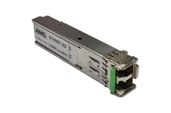 SFP, 1Gb/s, Doppelfaser, Singlemode, 40km Reichweite (Tx/Rx: 1550 nm) 19dB DR, LC