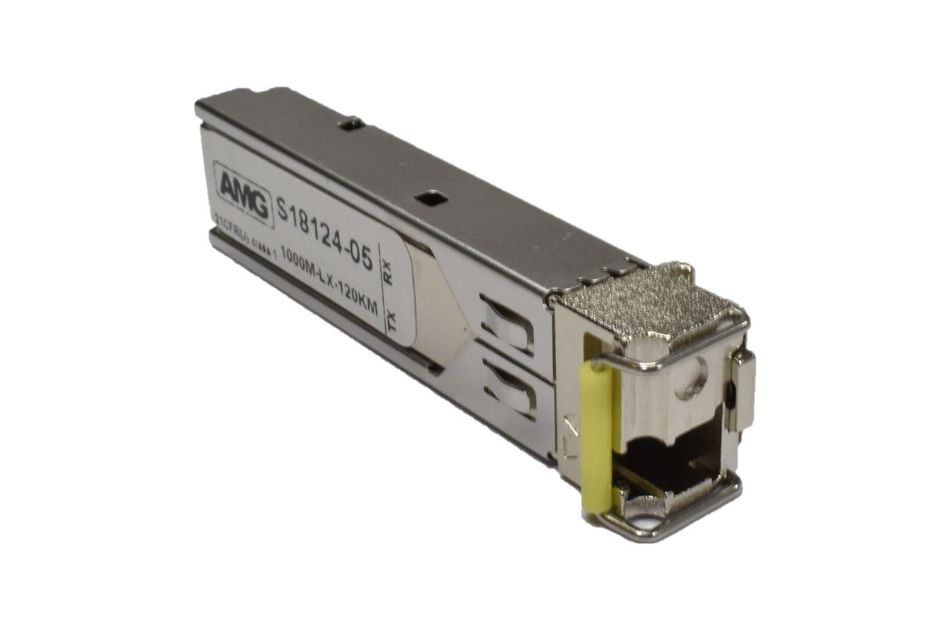 SFP, 1Gb/s, Einfaser, Singlemode, 120km Reichweite (Tx: 1510nm, Rx: 1490 nm), LC