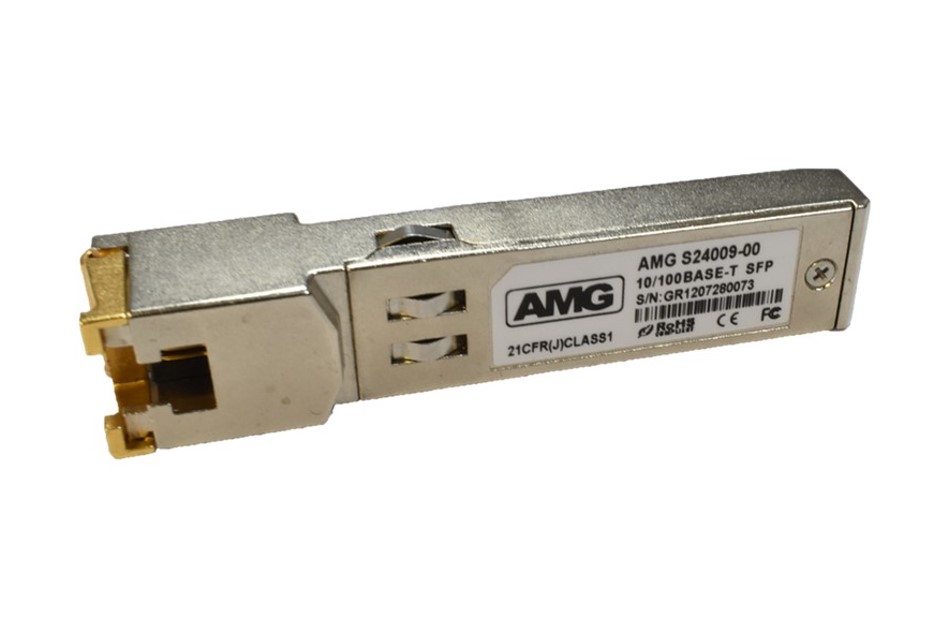 Ethernet-SFP-Transceiver, 10/100 BASE-T, RJ45, 0°C bis 70°C Betriebstemperatur