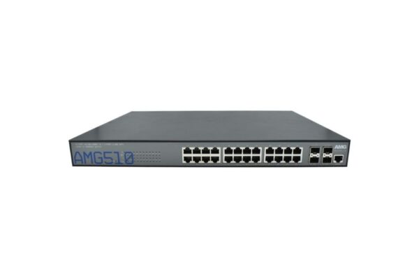 Managed Switch, 24 x 1GBT RJ45 , 4 x 100/1000/10GFX SFP Slot mit 2 Netzteilen