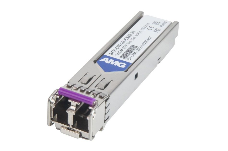 SFP, 1Gb/s, Doppelfaser, Singlemode, 40km Reichweite Tx/Rx: 1330nm, LC, DDM, DWDM