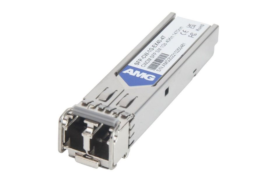 SFP, 1Gb/s, Doppelfaser, Singlemode, 40km Reichweite Tx/Rx: 1470nm, LC, DDM, DWDM