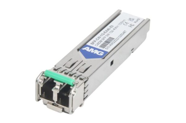 SFP, 1Gb/s, Doppelfaser, Singlemode, 40km Reichweite Tx/Rx: 1530nm, LC, DDM, DWDM