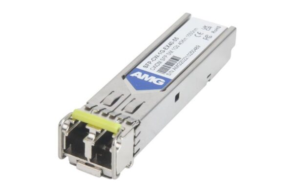 SFP, 1Gb/s, Doppelfaser, Singlemode, 40km Reichweite Tx/Rx: 1550nm, LC, DDM, DWDM