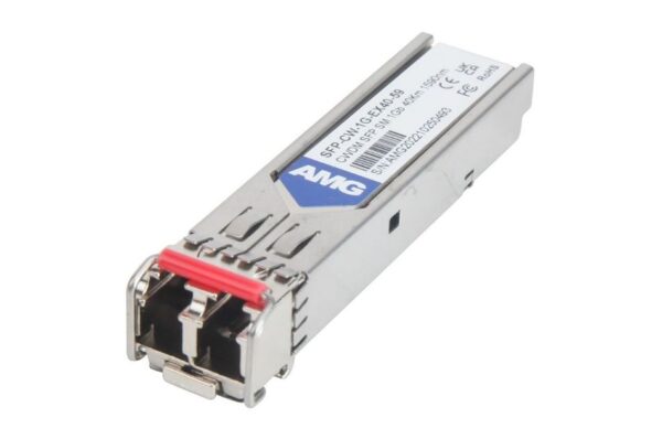 SFP, 1Gb/s, Doppelfaser, Singlemode, 40km Reichweite Tx/Rx: 1590nm, LC, DDM, DWDM