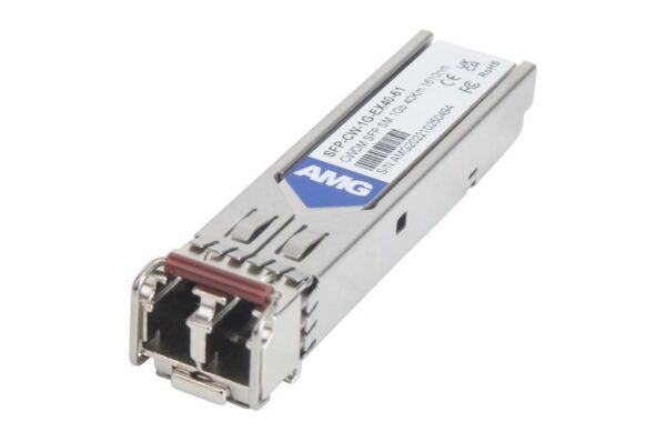 SFP, 1Gb/s, Doppelfaser, Singlemode, 40km Reichweite Tx/Rx: 1610nm, LC, DDM, DWDM