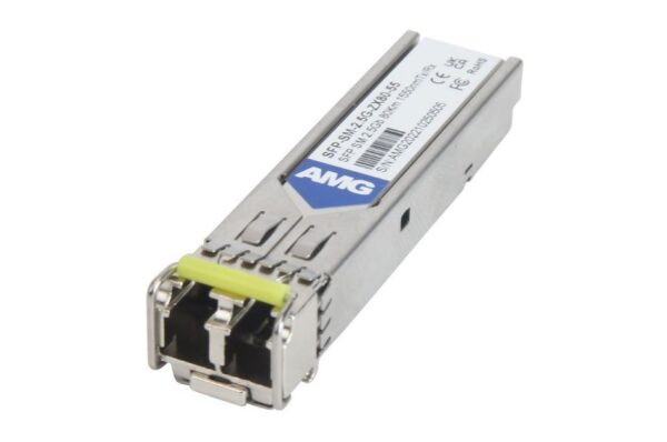 SFP, 2.5Gb/s, Doppelfaser, Singlemode, 80km Reichweite Tx/Rx: 1550nm, LC, DDM