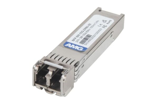 SFP+, 10Gb/s, Doppelfaser, Singlemode, 80km Reichweite Tx/Rx: 1550nm, LC, DDM