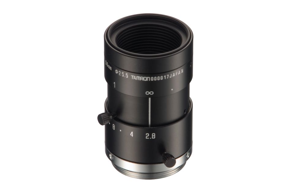 F2,8/50mm Megapixel-Objektiv speziell für 1/1,8" Sensoren, C-Anschluss