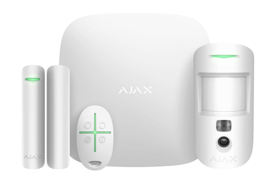 Hub 2 (2G), MotionCam, DoorProtect, Ajax SpaceControl weiß