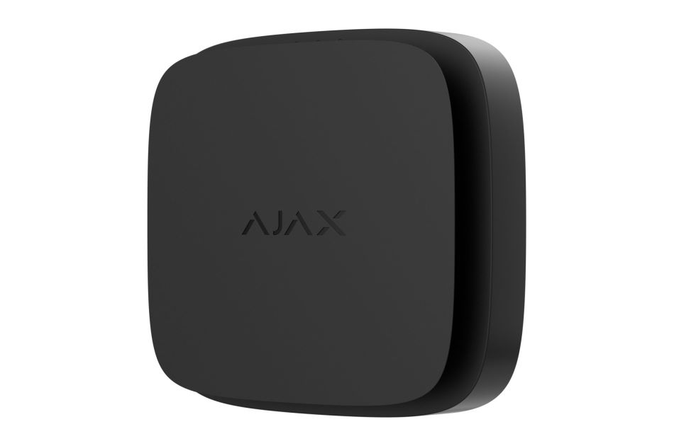 schwarz, Brandmelder mit Hitze-Sensoren drahtlos, fest verbaute Batterie für Ajax Hub/Hub2/Hub Plus/Hub Hybrid