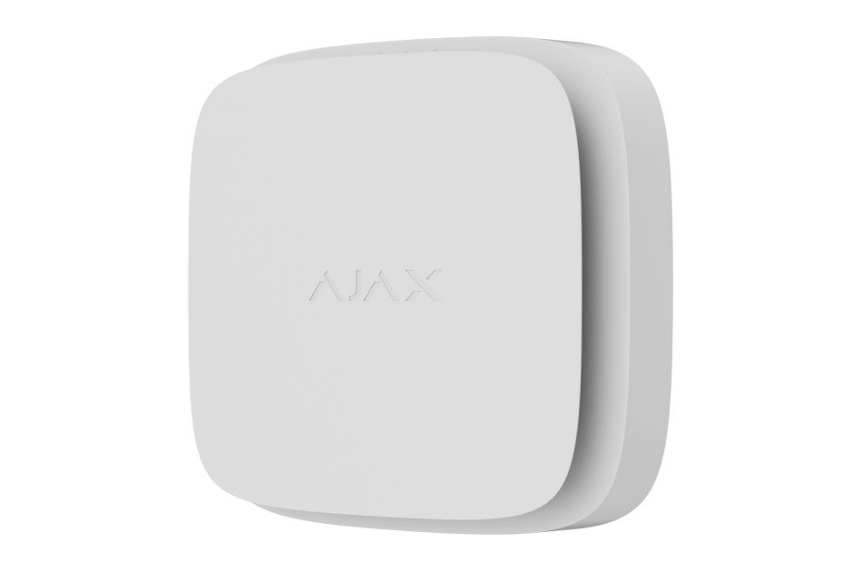 weiß, Brandmelder mit CO-Sensor, drahtlos fest verbaute Batterie für Ajax Hub/Hub2/Hub Plus/Hub Hybrid